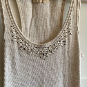 Hollister tank top with sparkly neckline
